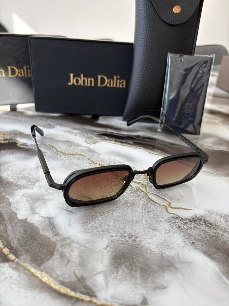 John Dalia, Overige merken, Zonnebril, Zwart, Nieuw