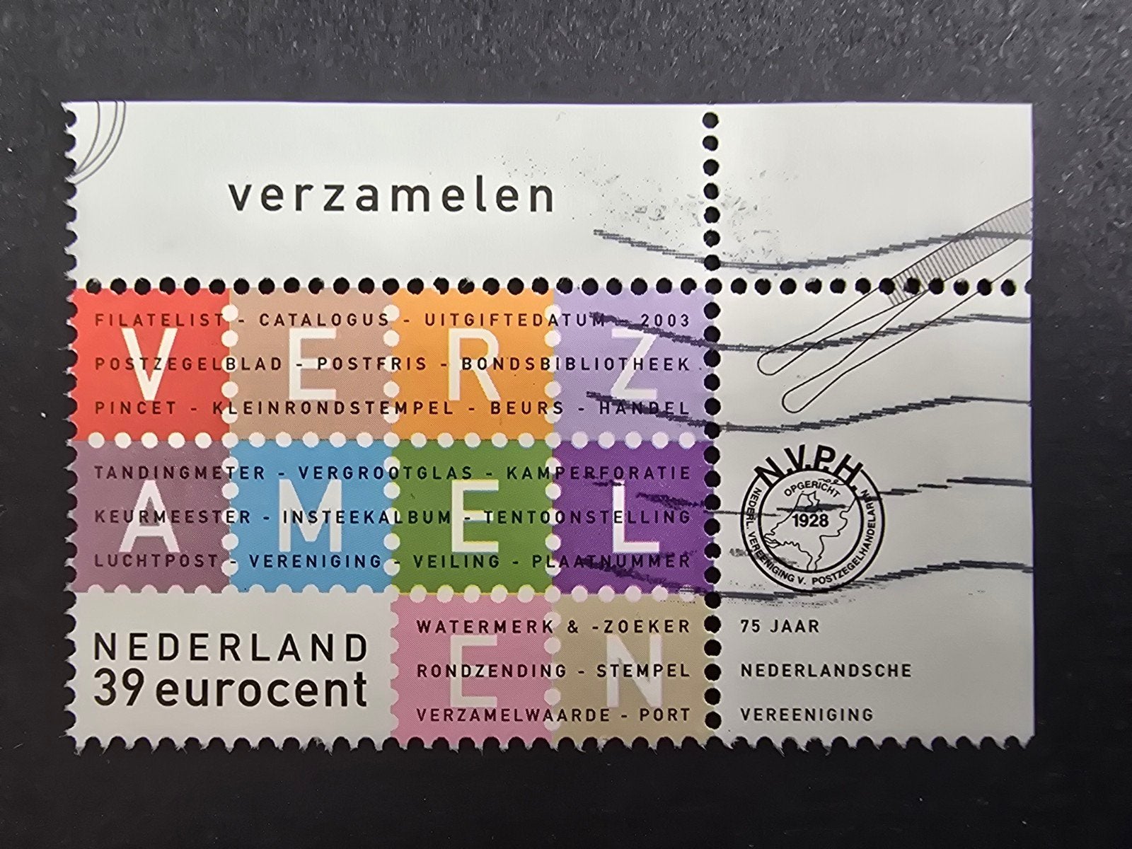 Postzegel Nederland 2003 - NVPH 2210 - Hoekstuk, Ophalen of Verzenden, Na 1940, Gestempeld