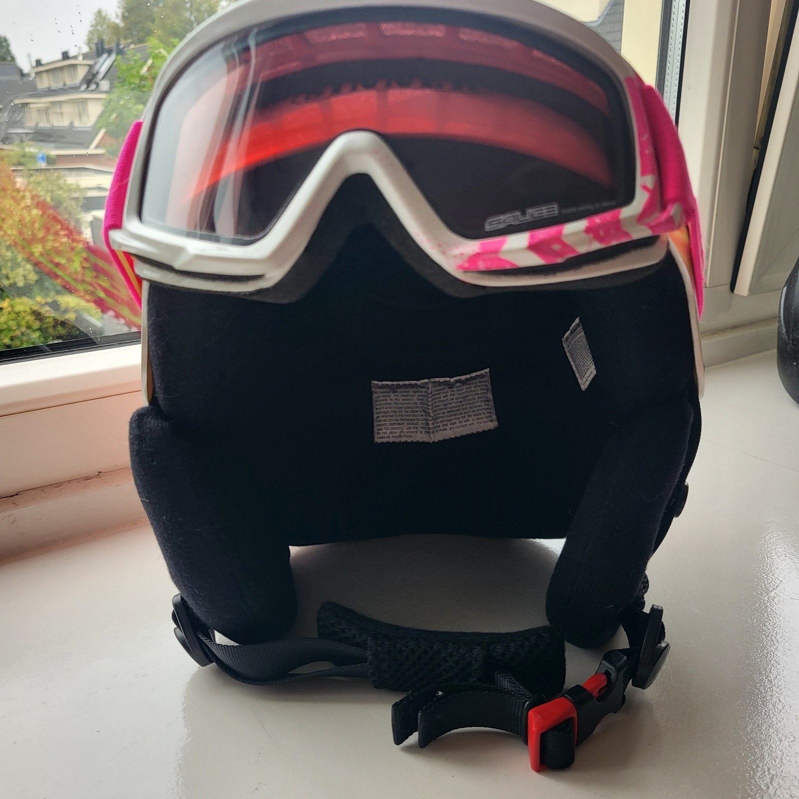 Paralmoer witte Sinner skihelm met Salice skibril, Sport en Fitness, Overige merken, Overige typen, Ophalen of Verzenden, Zo goed als nieuw