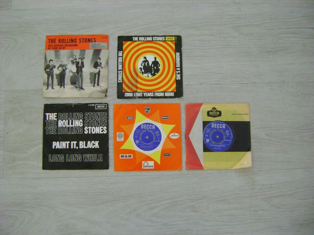 Rolling Stones singles, Cd's en Dvd's, Vinyl Singles, Ophalen, Gebruikt, 7 inch, Single