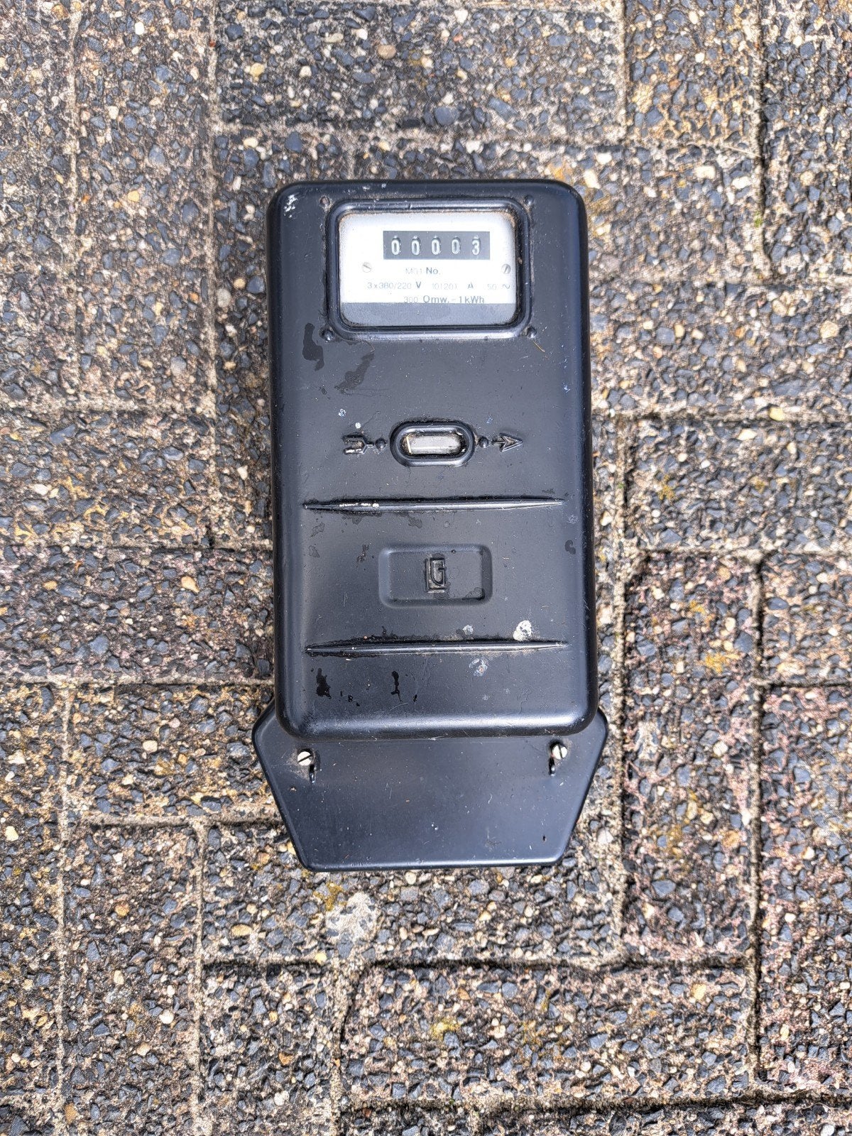 Vintage Elektriciteitsmeter MG1, Doe-het-zelf en Verbouw, Elektra en Kabels, Ophalen of Verzenden, Gebruikt, Overige merken, Overige typen