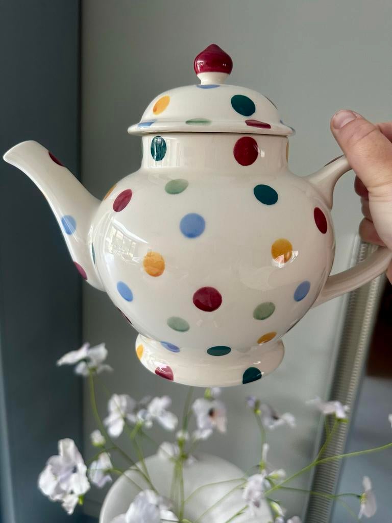 Emma Bridgewater Polka Dot Theepot - nooit gebruikt!, Ophalen