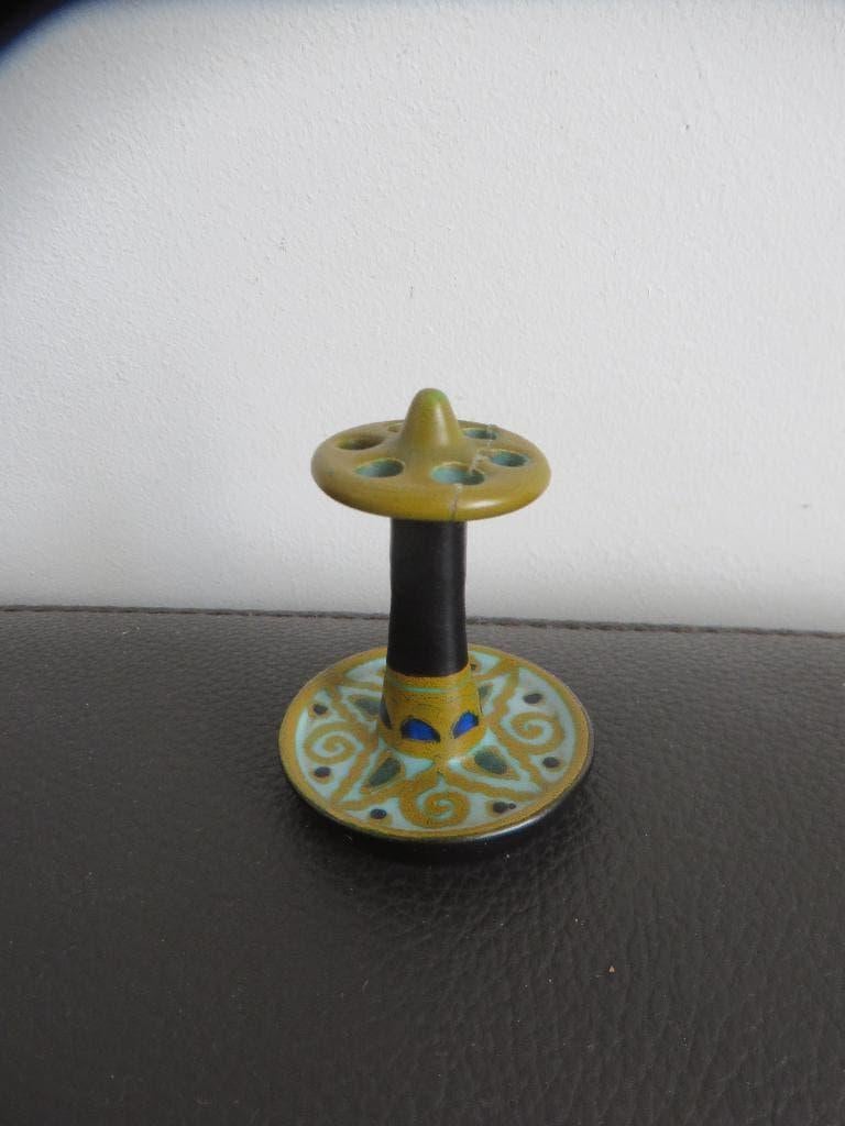 Miniatuur Zenith Gouda plateel pijpen standaard, 1925, Ophalen of Verzenden