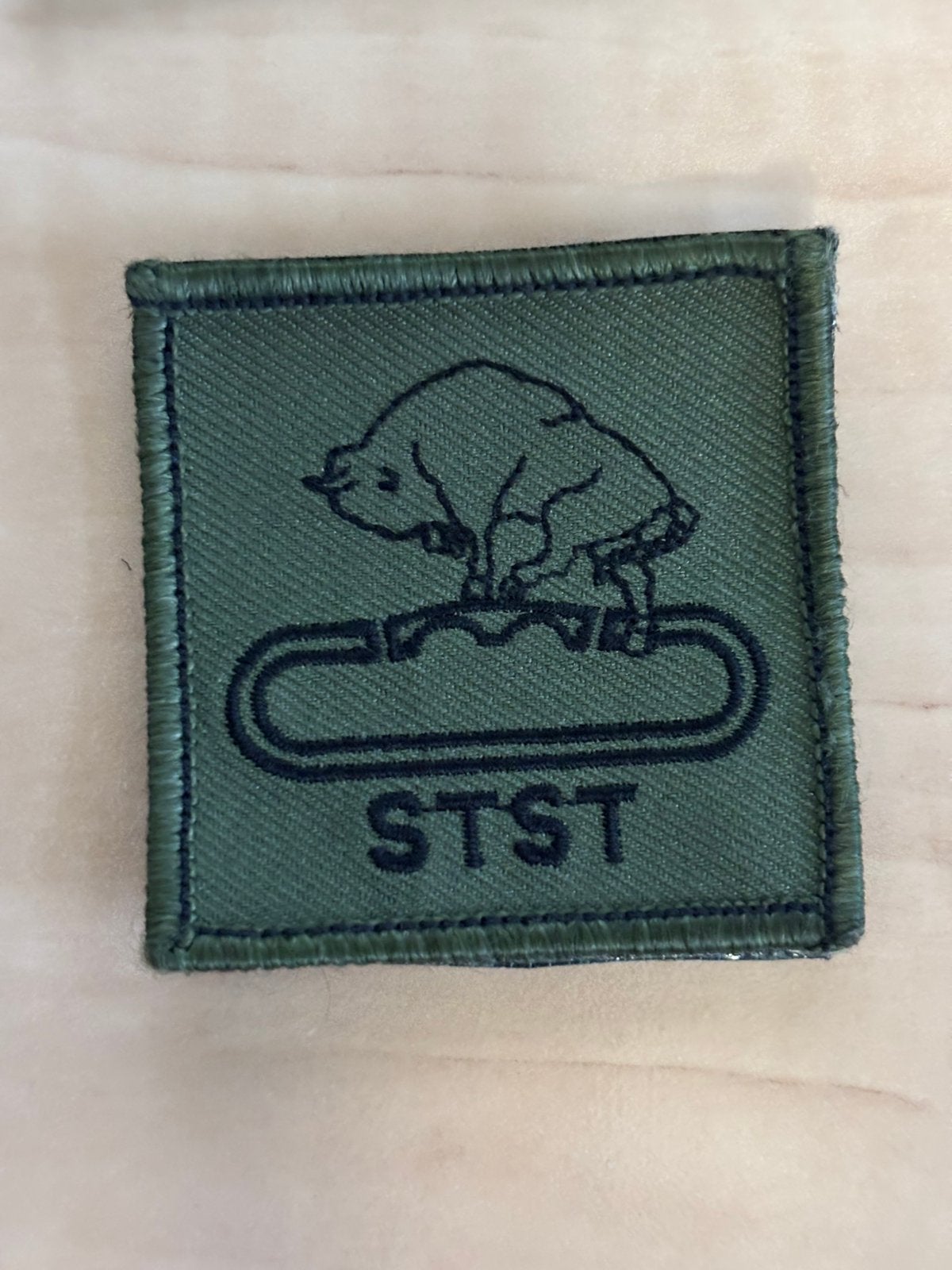 Borstembleem staf staf genie, Verzenden, Landmacht, Nederland, Embleem of Badge