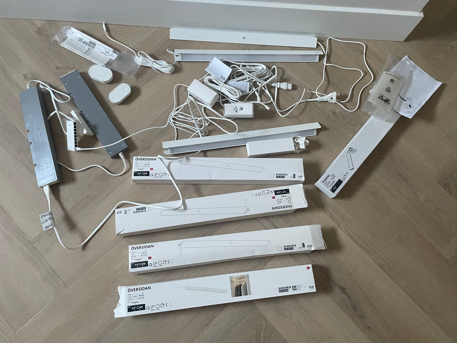 IKEA OVERSIDAN LED-verlichting en TRÅDFRI drivers, Ophalen, Wit, Met afstandsbediening, Kunststof