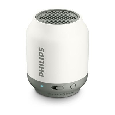 Philips BT50 BT50W Compacte bluetooth speaker wit / grijs, Audio, Tv en Foto, Luidsprekers, Philips, Verzenden, Nieuw, Draagbare speaker