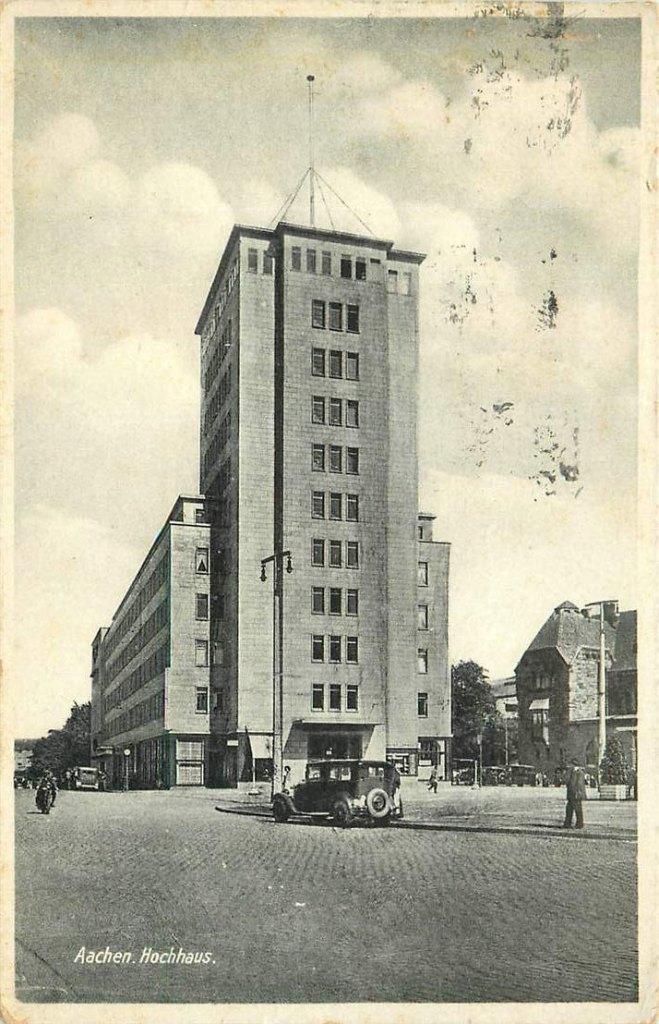 381-420-033 Aachen Hochhaus, Verzenden, Voor 1920, Duitsland