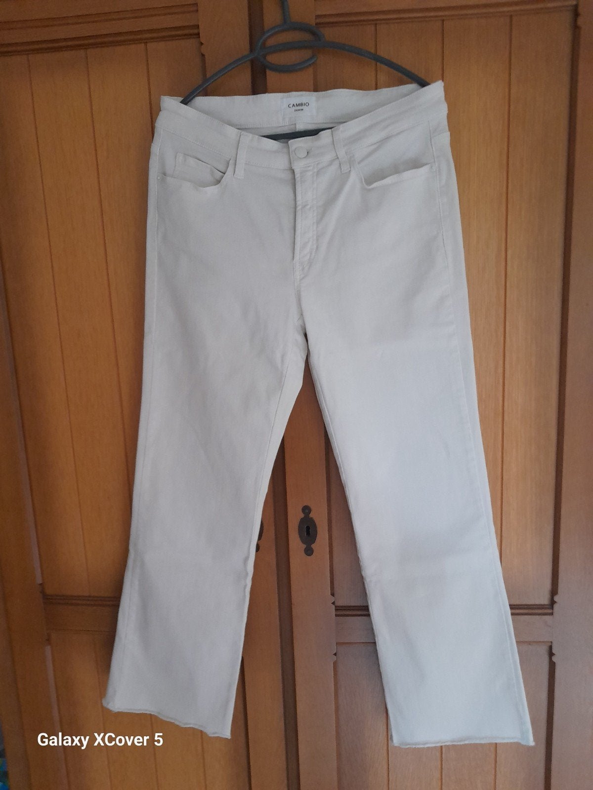 Creme witte jeans broek van Cambio maat 42 Francesca, Cambio, Verzenden, Wit, Maat 42/44 (L)