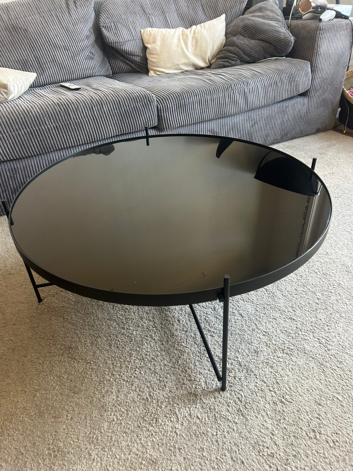 Salontafel Zuiver (Cupid XXL - Loods 5), Ophalen, Rond, 50 tot 100 cm, Zo goed als nieuw