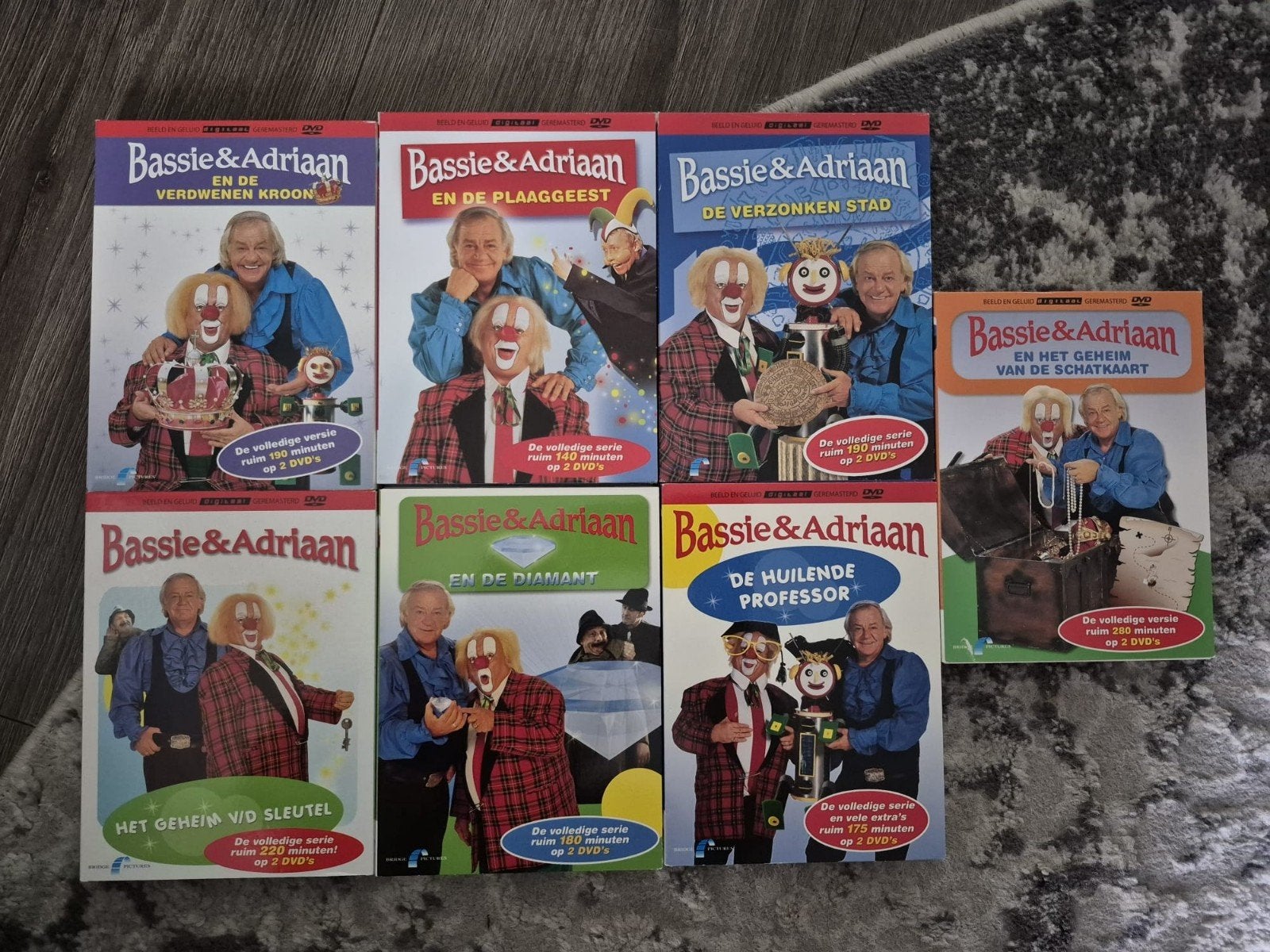 Bassie en Adrian speelfilms Box, Alle leeftijden, Ophalen, Gebruikt, Overige genres