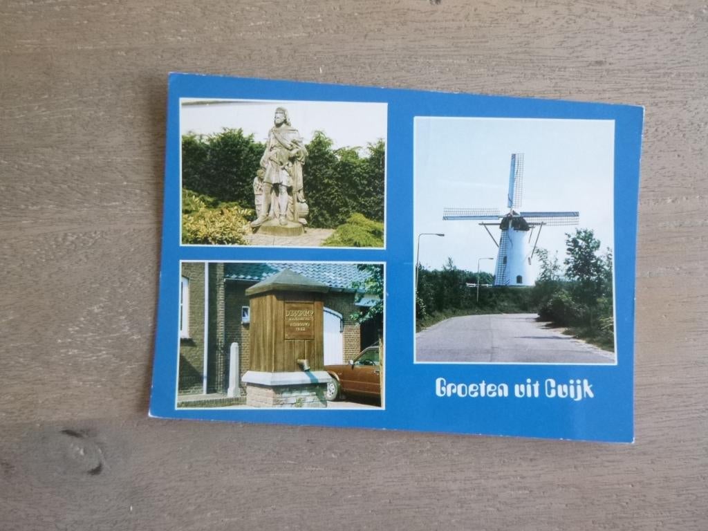 Cuijk, molen/dorpspomp, Verzenden, 1980 tot heden, Gelopen, Noord-Brabant