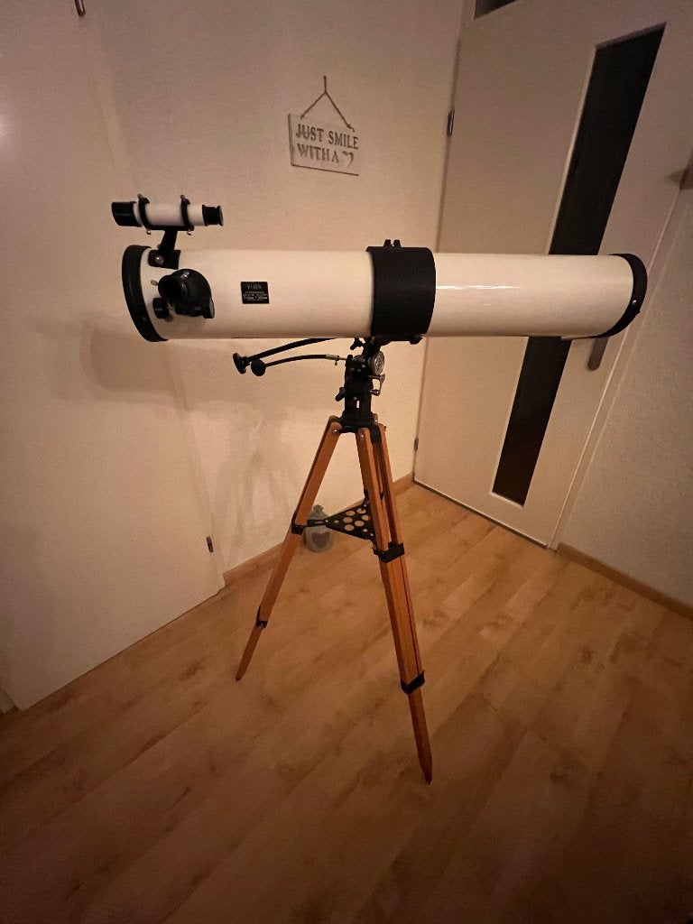 Vintage Vixen Telescoop (114/900) Made in Japan!, Audio, Tv en Foto, Optische apparatuur | Telescopen, Ophalen, Gebruikt, 80 tot 200 mm