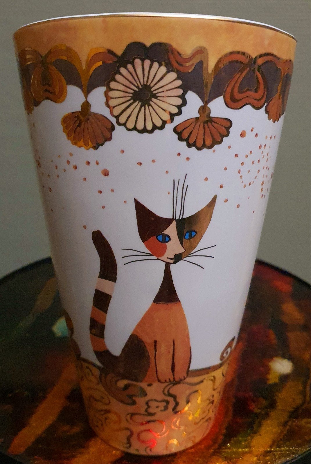 Vaas rosina wachtmeister goebel gesigneerd zeldzaam, Huis en Inrichting, 23 cm, Overige kleuren, Handgemaakt, Ophalen of Verzenden