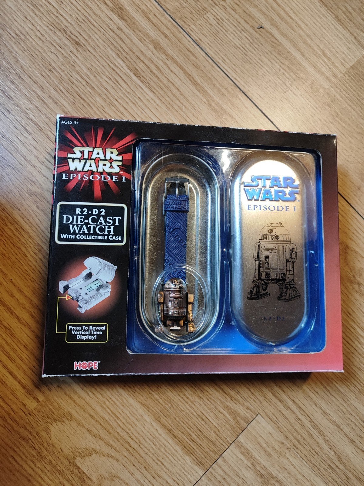 Star Wars Episode I R2-D2 Die-Cast Horloge met Box, Ophalen of Verzenden, Nieuw, Blauw, Jongen of Meisje
