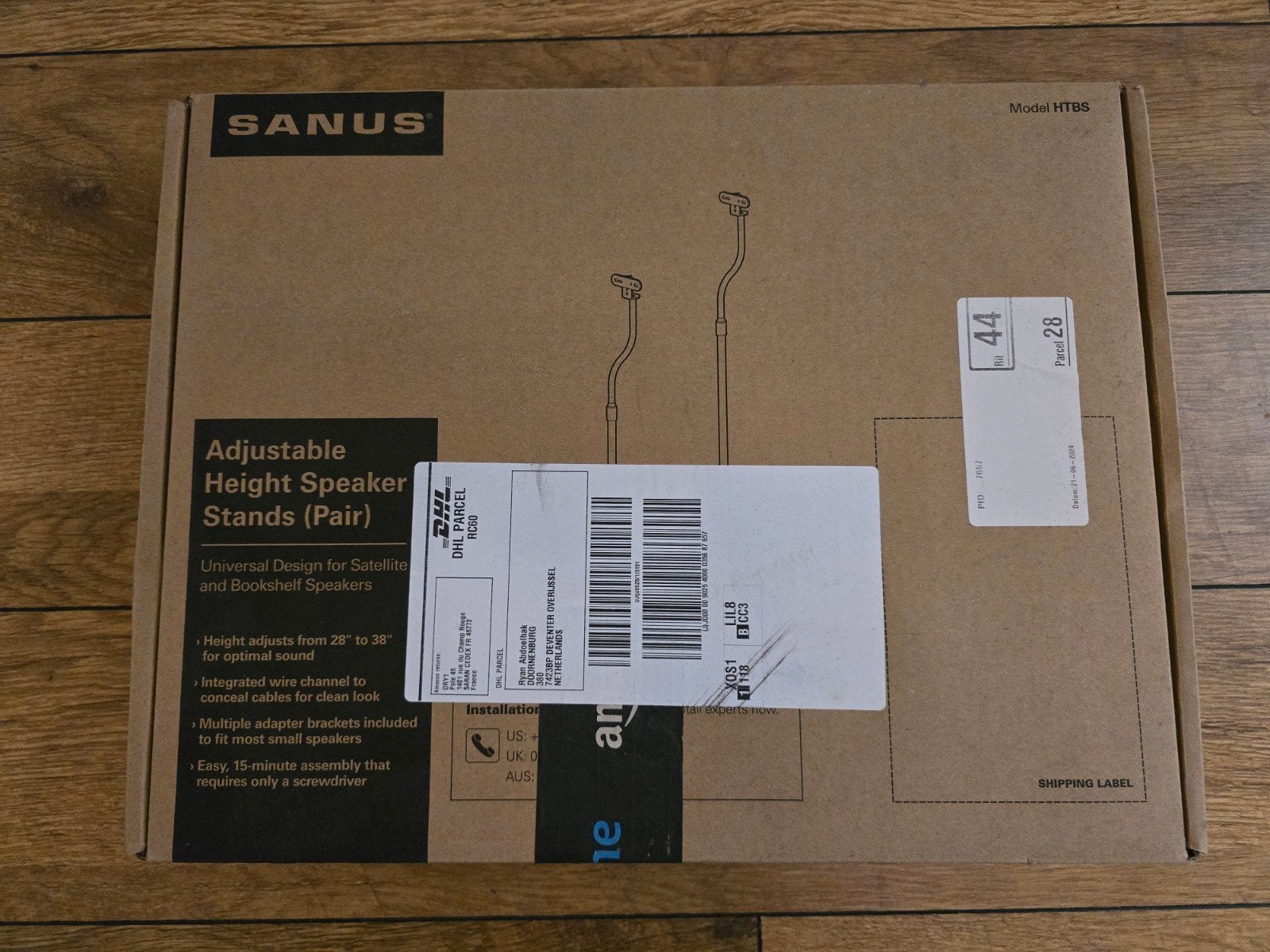 Sanus HTBS Verstelbare Speakerstandaards (set), Ophalen of Verzenden