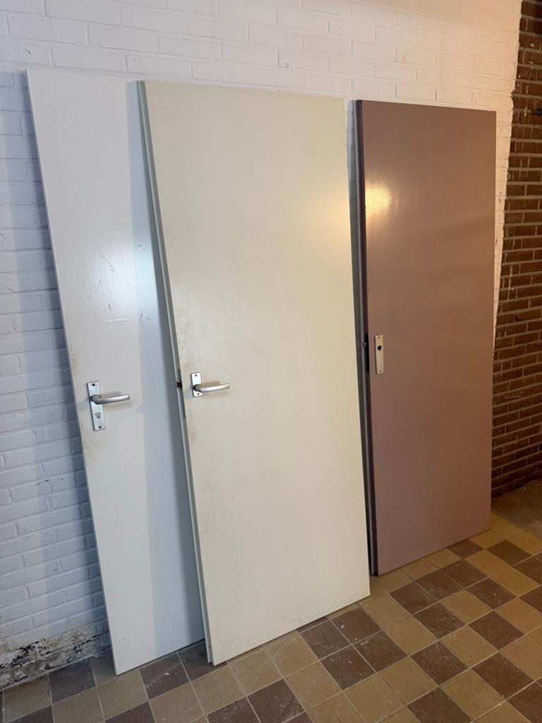 Opdekdeuren, Ophalen, Gebruikt, Minder dan 80 cm, Binnendeur