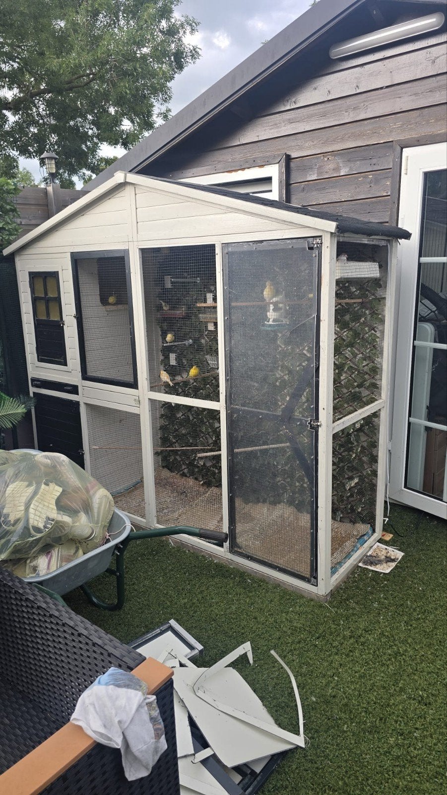 Volière, Dieren en Toebehoren, Vogels | Hokken en Kooien, Ophalen, Aluminium, Volière