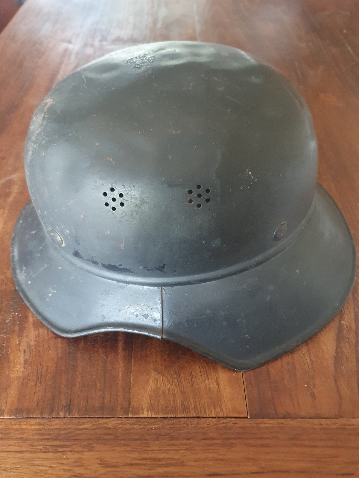 Duitse WO2 M38 gladiatorhelm, Verzamelen, Ophalen of Verzenden, Overige soorten, Duitsland, Helm of Baret