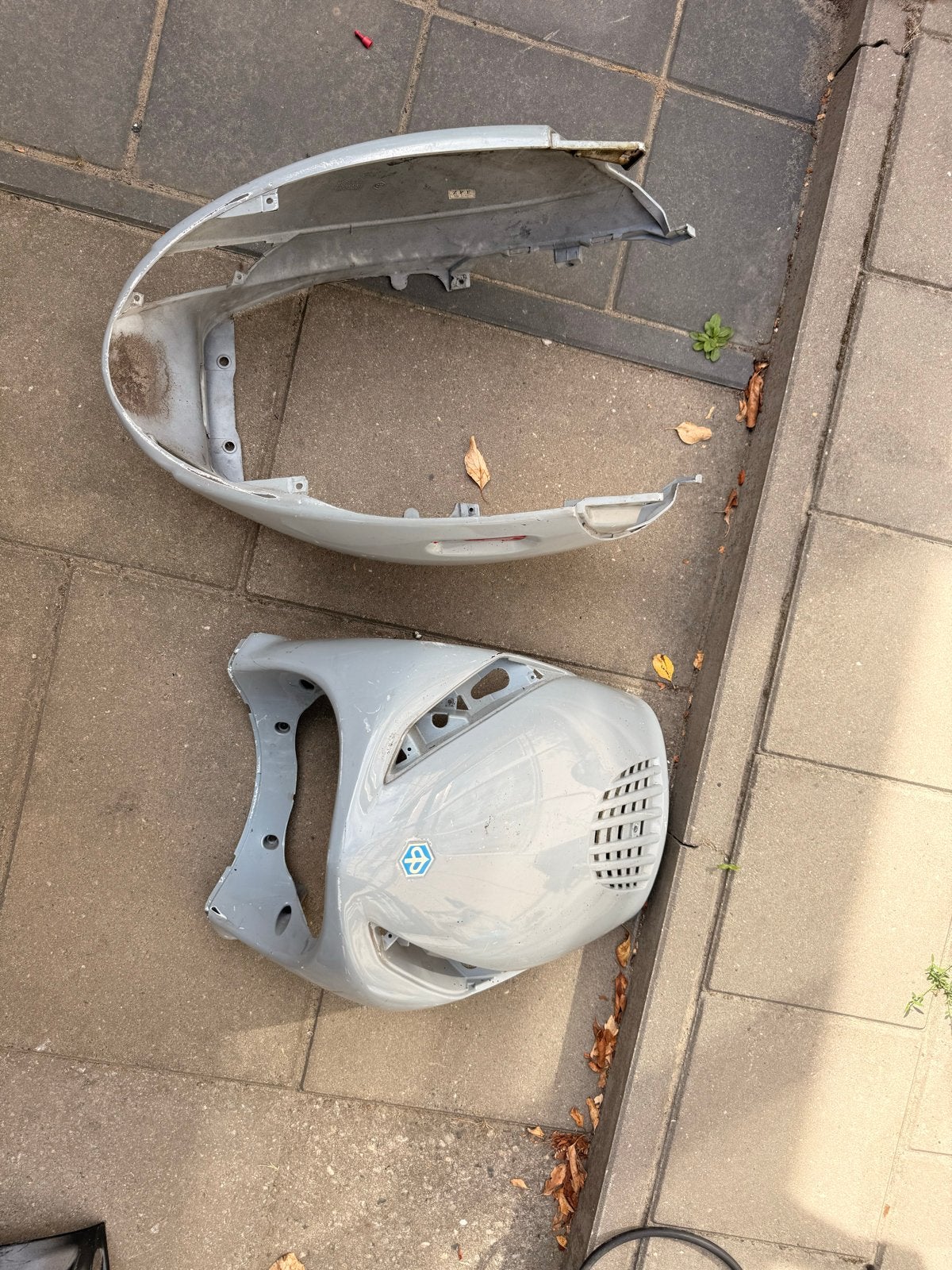 Piaggio Zip kappenset Nardo Grey met wat schade, Ophalen, Gebruikt, Kap, Piaggio