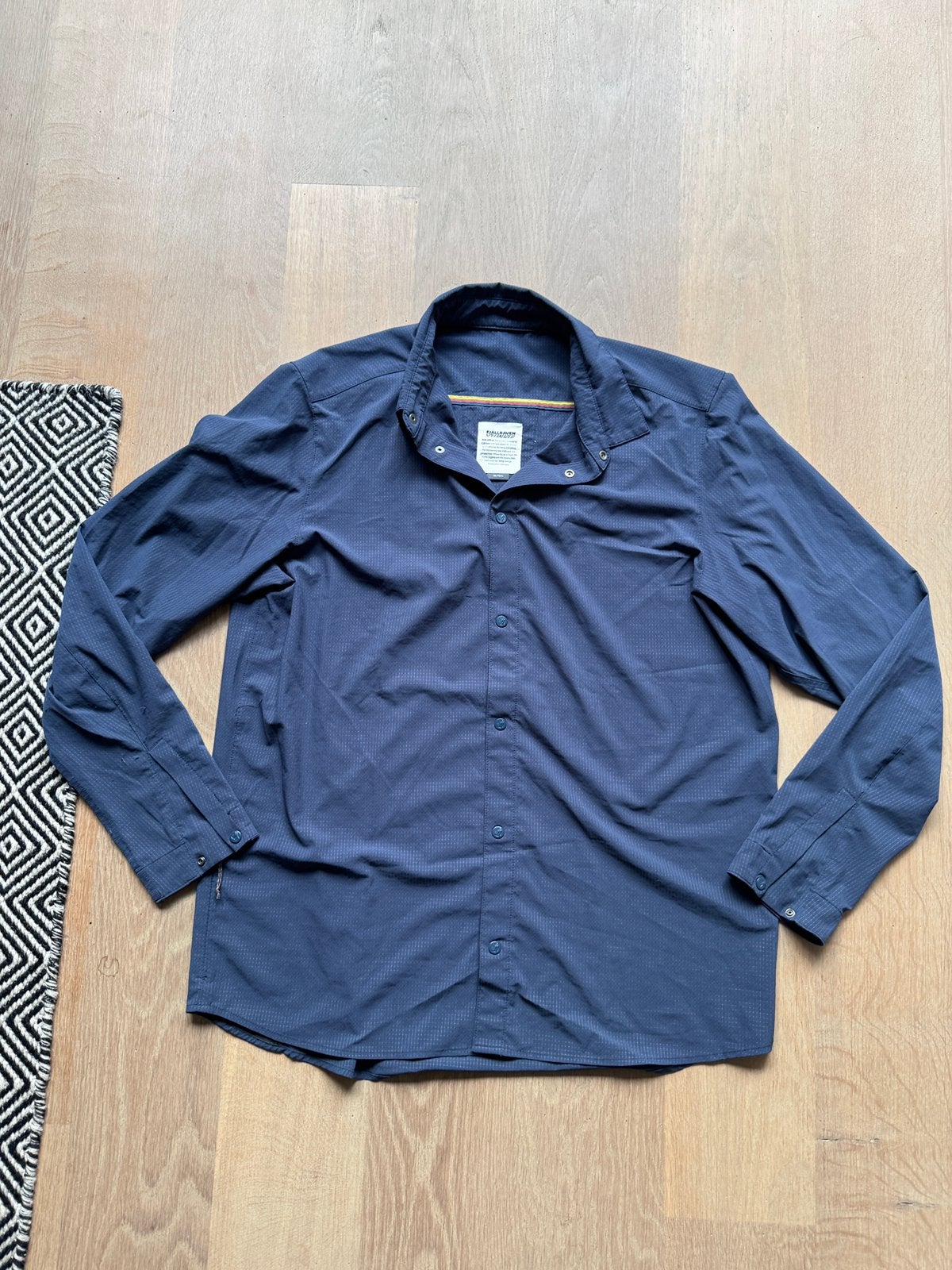 Prachtige Fjallraven s/f sun shirt maat xl blauw, Ophalen of Verzenden, Zo goed als nieuw, Blauw, Halswijdte 43/44 (XL)