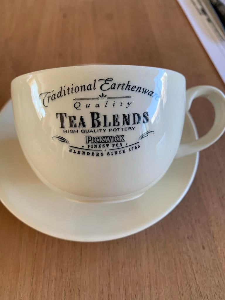 Pickwick Tea Blends Kop en Schotel - 4 Stuks, Ophalen, Zo goed als nieuw, Overige stijlen, Kop(pen) en/of Schotel(s)