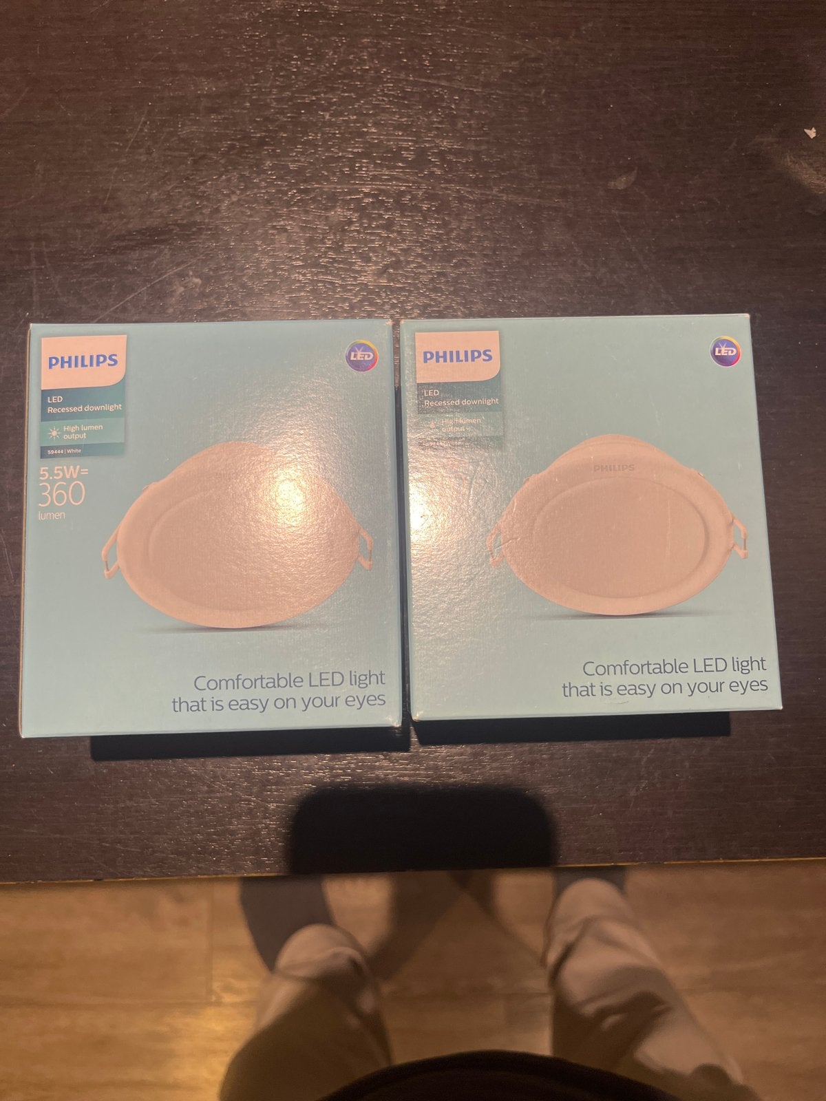 Philips LED Inbouwspot Downlight 5.5W 360 Lumen (2 stuks), Ophalen of Verzenden, Nieuw, Wit, Philips