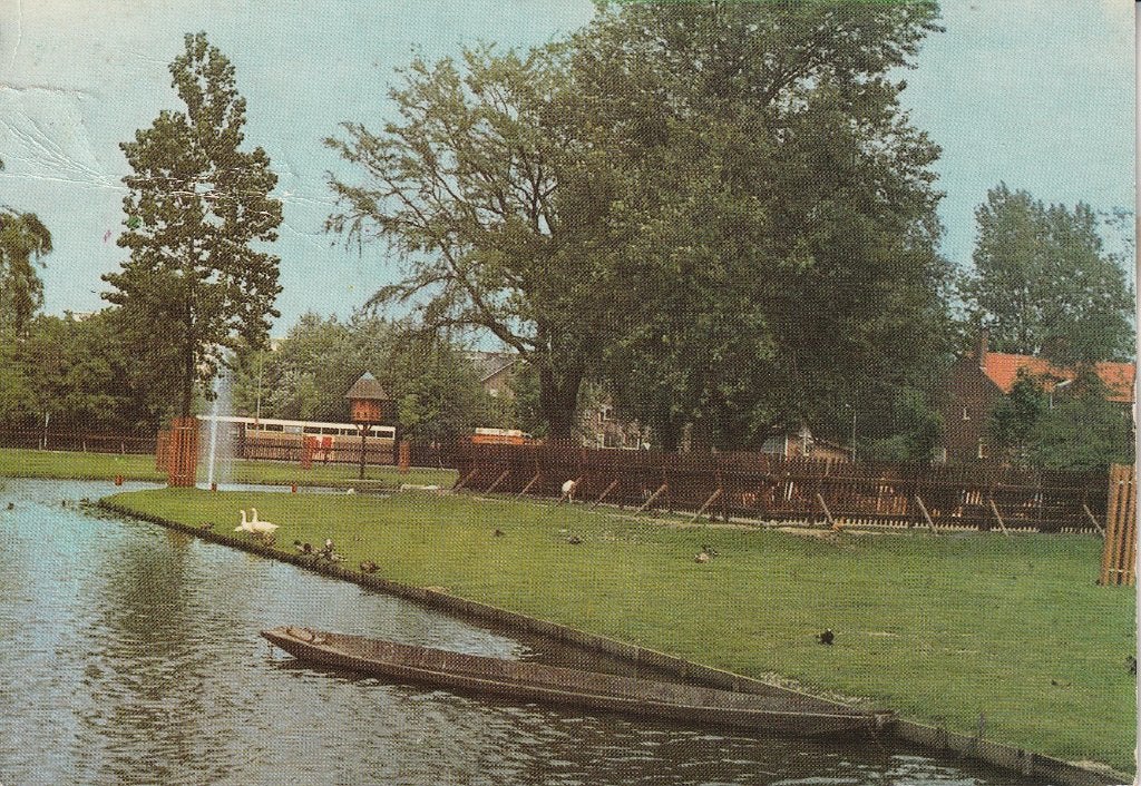 Alblasserdam Hertenkamp - Vintage Ansichtkaart, Ophalen of Verzenden, 1960 tot 1980, Gelopen, Zuid-Holland