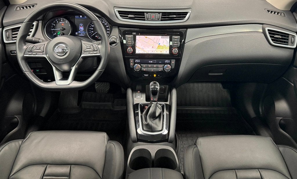 Nissan Qashqai 1.3 DIG-T Tekna*Panodak*Leder*360Camera*Carpl, Auto's, Nissan, Gebruikt, Wit, Leder, Bedrijf