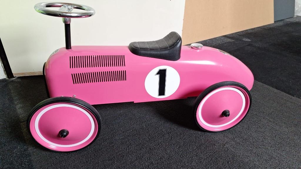 Retro Roller 1880 roze loopauto, Kinderen en Baby's, Speelgoed | Buiten | Voertuigen en Loopfietsen, Ophalen, Zo goed als nieuw