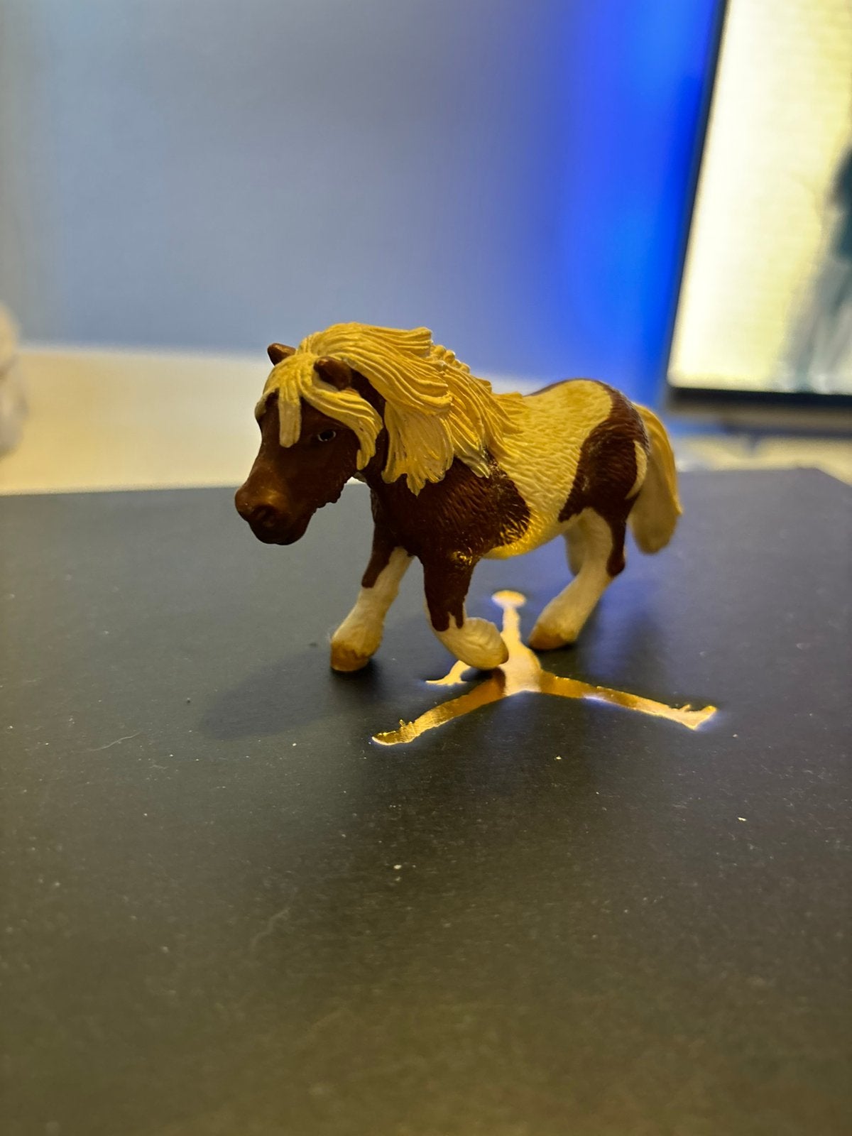 Schleich Shetlandpony merrie – goede staat, Ophalen of Verzenden, Zo goed als nieuw, Paard, Beeldje of Figuurtje
