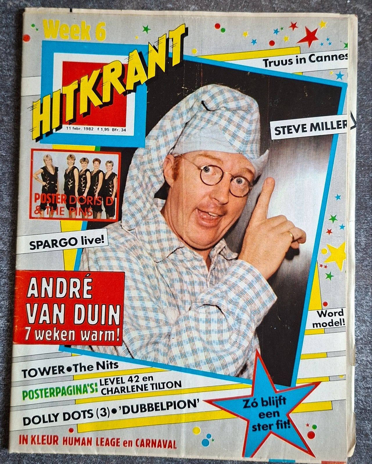 Hitkrant (Weekblad) nr 6 (11 Februari 1982) Compleet Vintage, Ophalen of Verzenden, 1980 tot heden, Tijdschrift