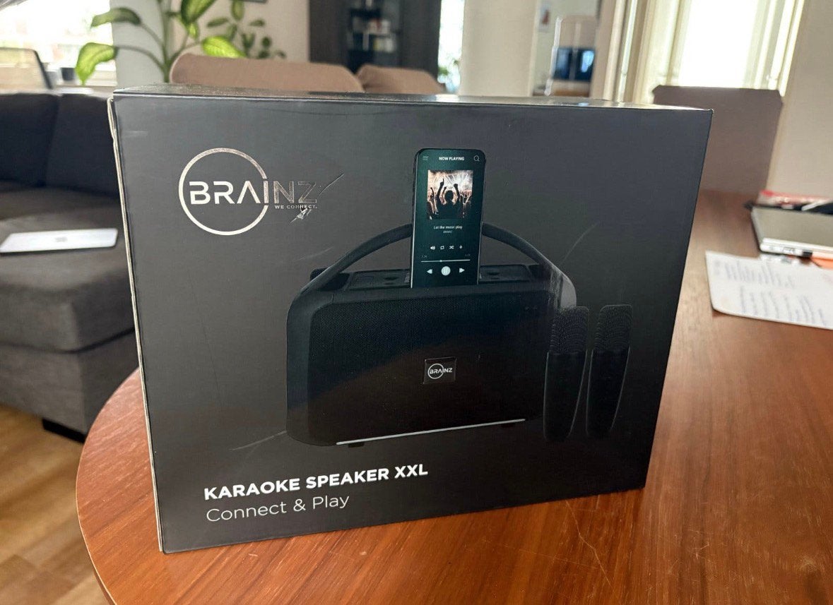 Karaoke speaker, Ophalen of Verzenden, Nieuw, Complete set