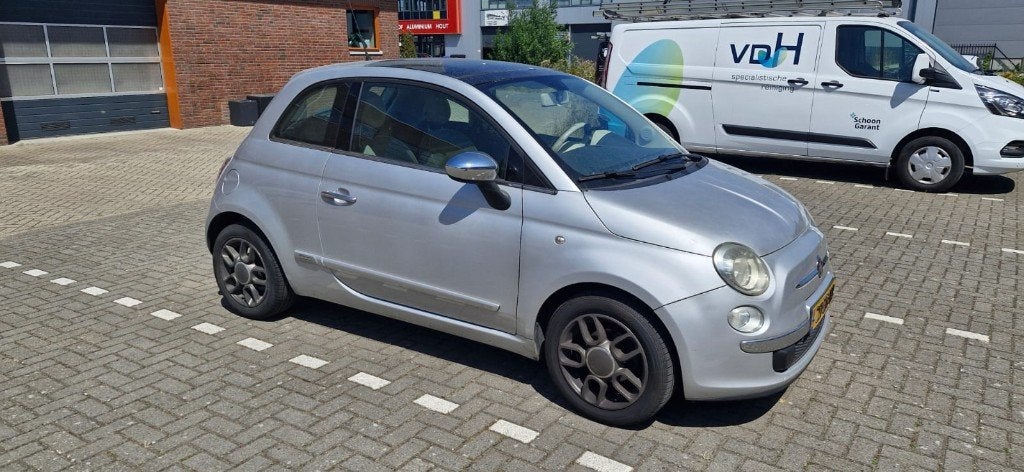 Fiat 500 1.2 C 2008 Grijs, Auto's, Voorwielaandrijving, 1242 cc, 4 cilinders, 840 kg