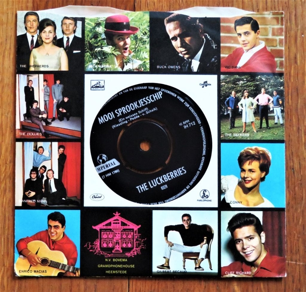 Vinyl single The Luckberries: Aha, Aha, Ophalen of Verzenden, LP