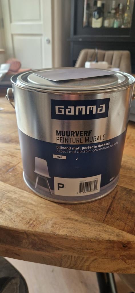 Gamma Muurverf Lilac Grey - 2.5L Mat, Doe-het-zelf en Verbouw, Verf, Beits en Lak, Ophalen, Paars, Nieuw, Verf