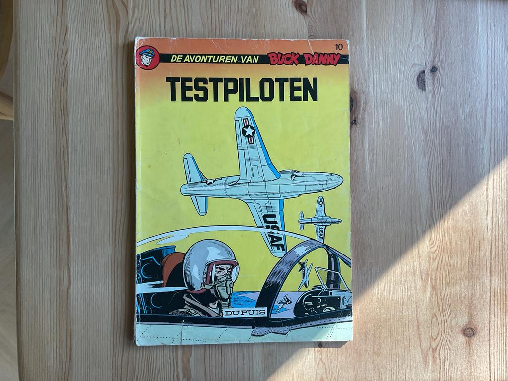 Buck Danny - Testpiloten (1966) - Stripboek, Eén stripboek, Ophalen of Verzenden, Gelezen