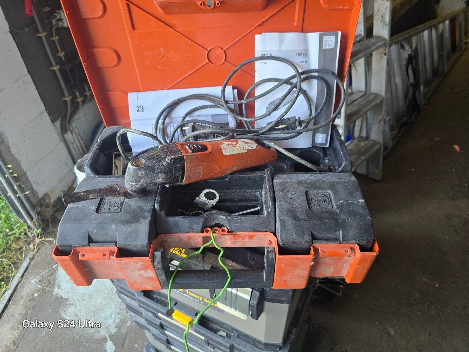 fein multie zaag 450 watt, Ophalen of Verzenden, Gebruikt, Minder dan 600 watt