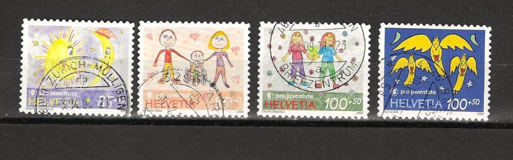 Zwitserland 2082-2085, Ophalen of Verzenden, Gestempeld