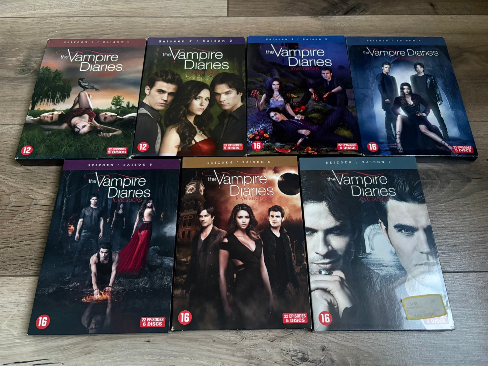 The Vampire Diaries seizoen 1 t/m 7 NL uitgave, Vanaf 12 jaar, Ophalen of Verzenden, Zo goed als nieuw, Actie en Avontuur