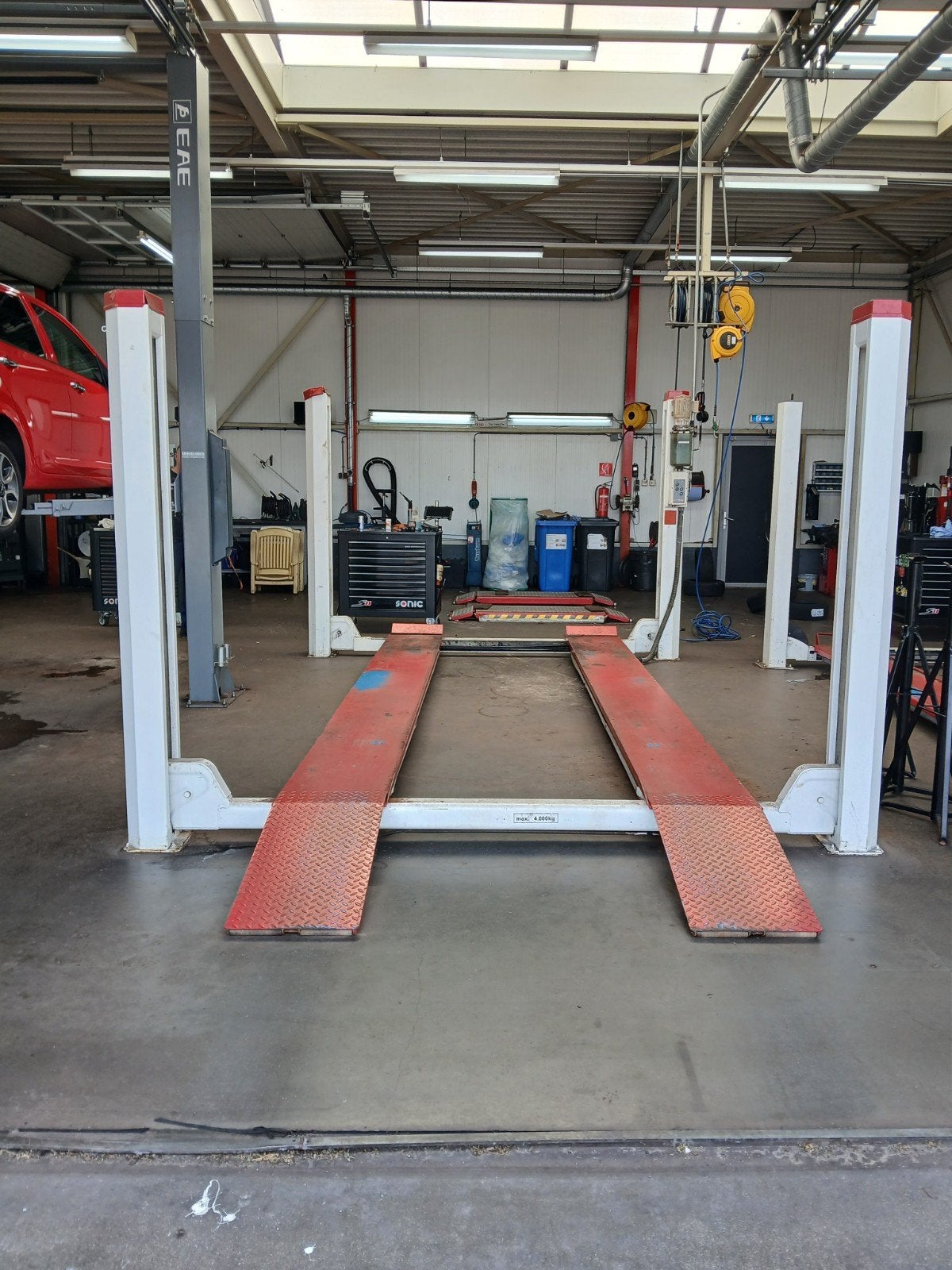 Koni Stertil KO4040 4 koloms hefbrug 4000 KG bj 1995, Ophalen
