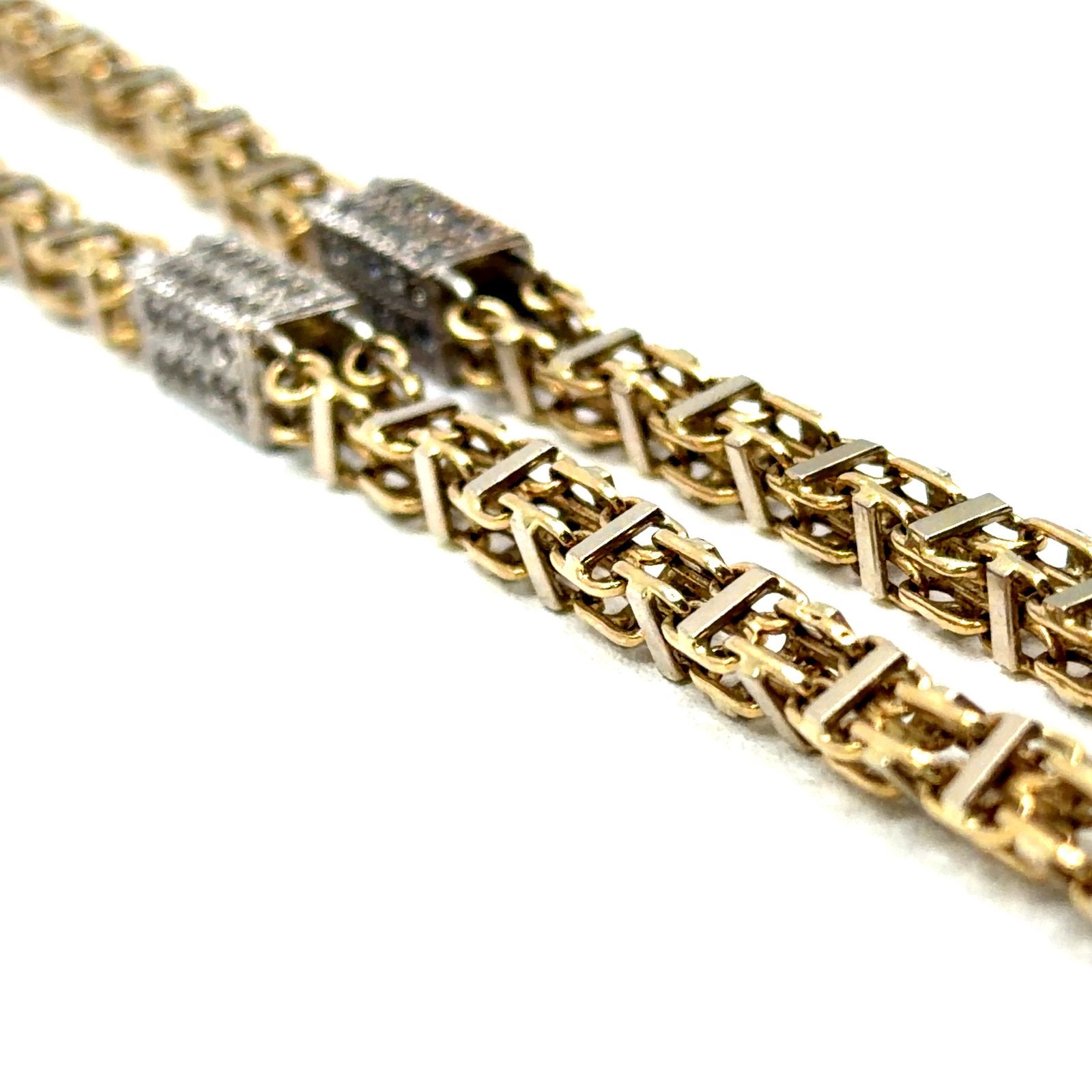 gouden Magnum ketting 14kt, Www.bredajuwelier.nl, Nieuw, Ophalen of Verzenden, Www.bredajuwelier.nl