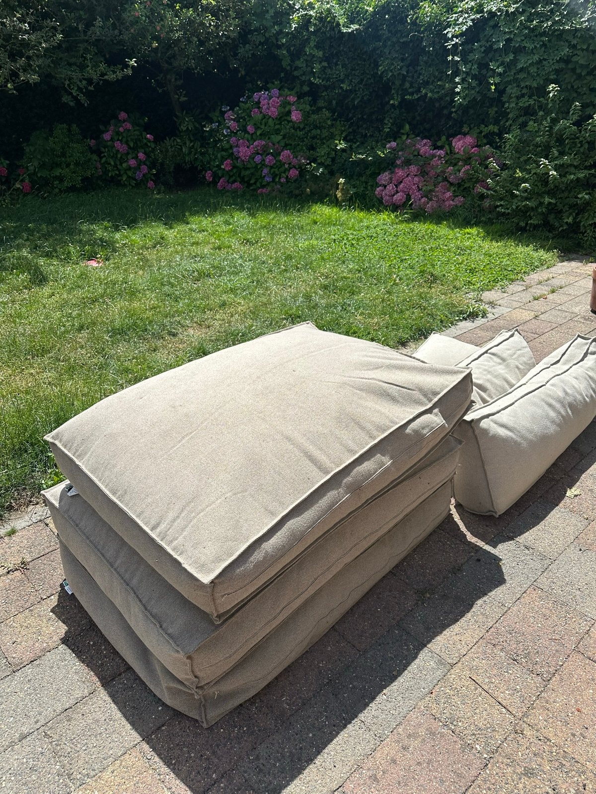 Lounge pallet kussen set - 3 zit, 3 rug - z.g.a.n., Tuin en Terras, Ophalen, Zo goed als nieuw