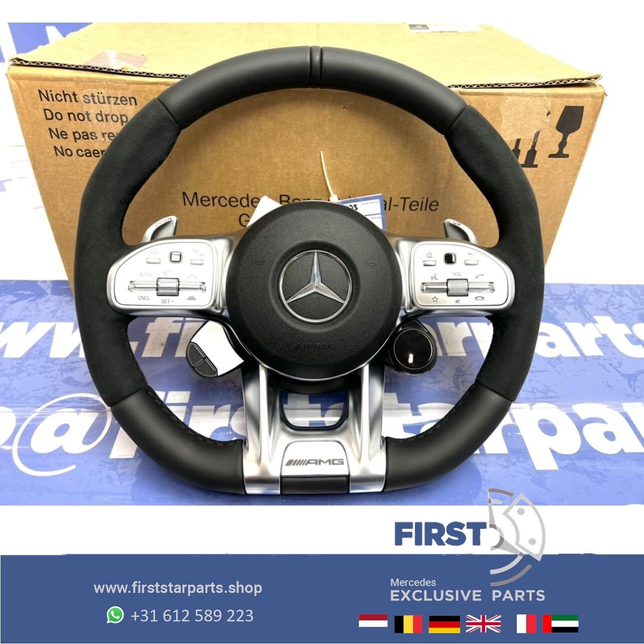FACELIFT 2022 AMG STUUR + AIRBAG A45 CLA35 CLA45 C63 E63 GT6, Gebruikt, -, Ophalen of Verzenden, -