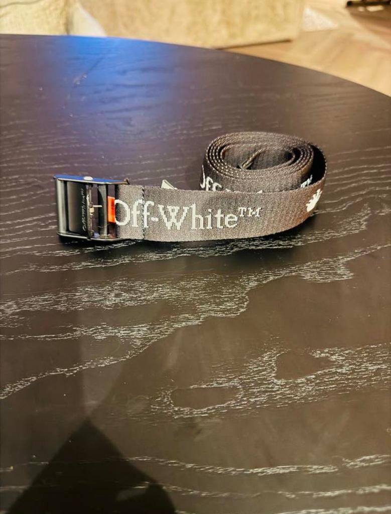 Off-White Industriële Riem - Zwart, Kleding | Heren, Riemen en Ceinturen, Ophalen of Verzenden, Zo goed als nieuw