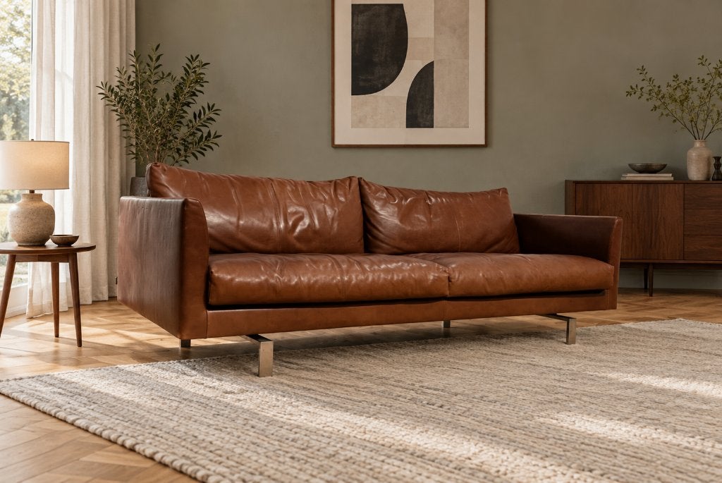 ZGAN Montis Axel 2,5-Zits Bruin Leer + GARANTIE | NP €6.640, Huis en Inrichting, Design Bank Bankstel Zetel 3-Zits Montis, Driepersoons