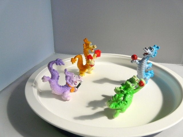 McDonalds 1993 # Chinese draakjes (4x), Verzamelen, Ophalen of Verzenden, Zo goed als nieuw
