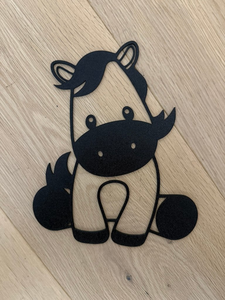 Paardje, Verzenden, Zwart, Kunststof, Nieuw