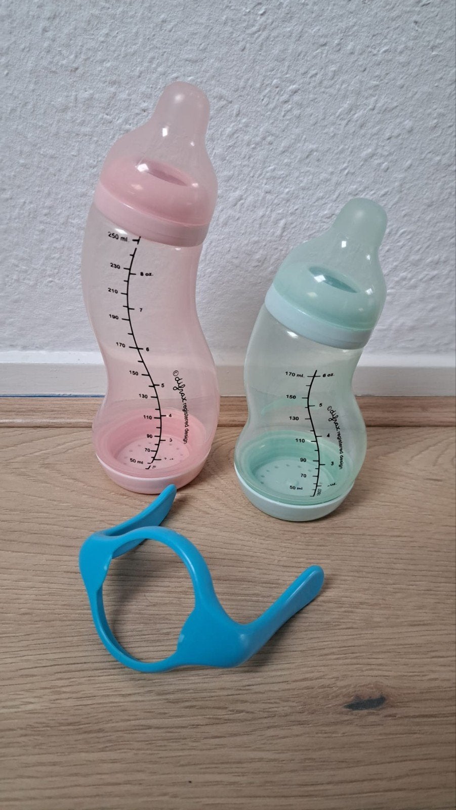 2x difrax drink fles zonder speen, Ophalen, Gebruikt, Babyfles, Difrax