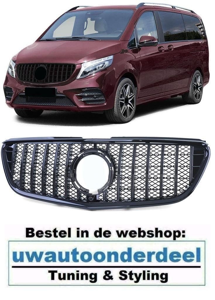 Grill Panamericana AMG Glans Zwart Voor MB V Klasse Vito W44, Verzenden, Automotive Parts, A.parts@hotmail.nl, Trasmolenlaan 12 3447 GZ Woerden