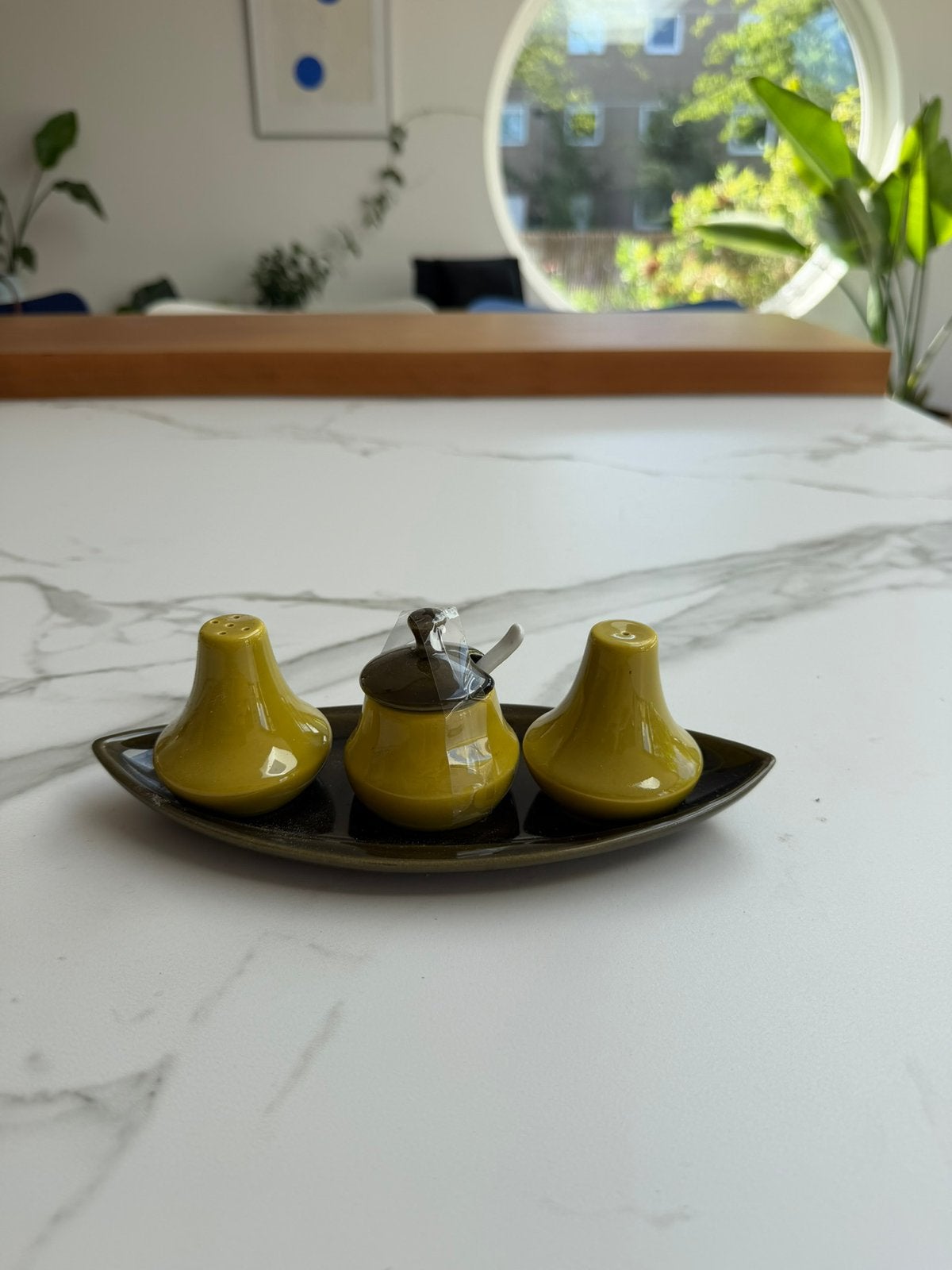 VINTAGE ‘Zenith’ peper/zout/mosterd - set jaren 60, Ophalen of Verzenden